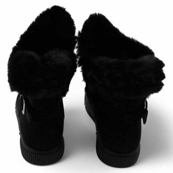 Journee Collection Womens Sibby Faux Suede Cold Weather Winter Boots - Picture 7 of 7